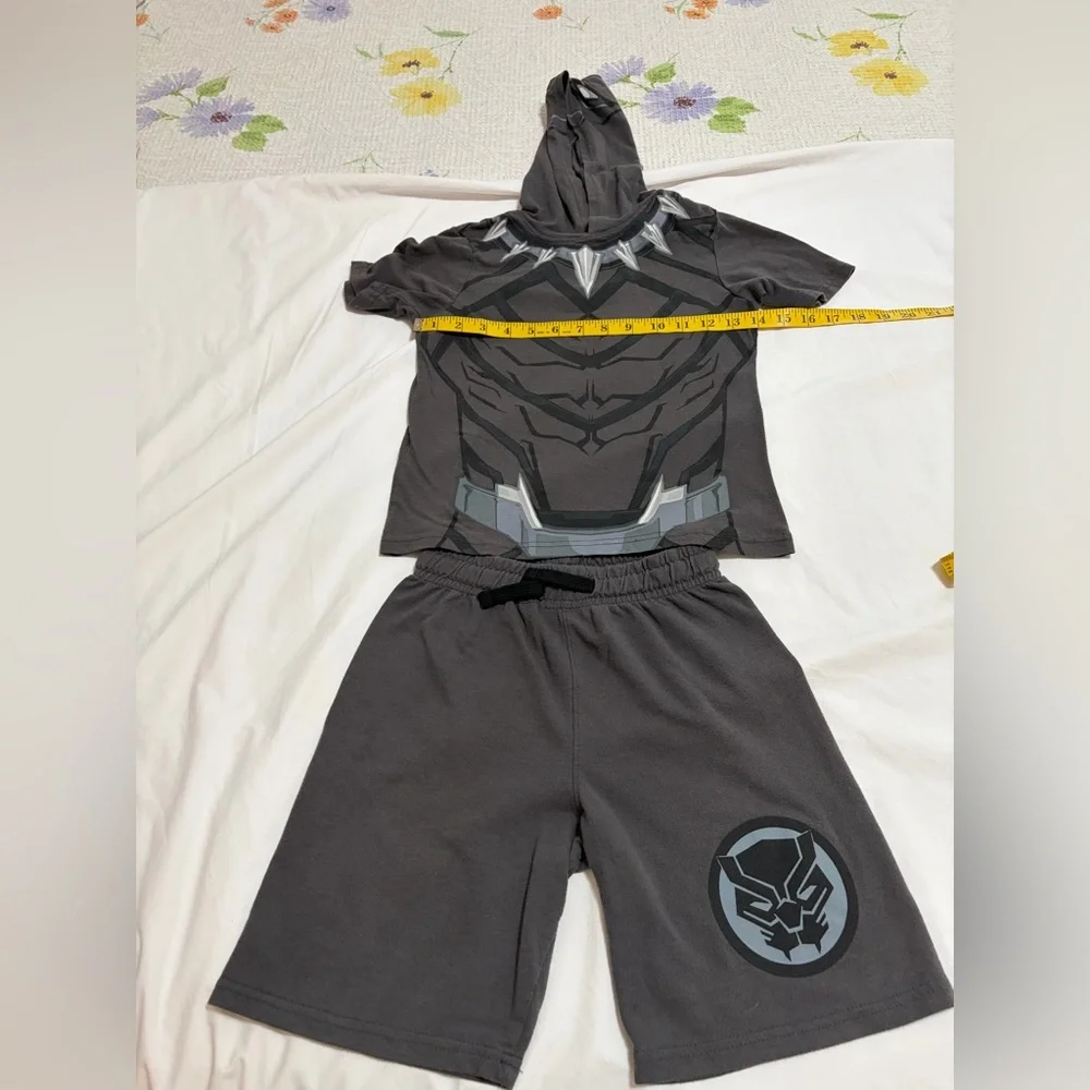 Kids Superhero Costume Set - Black Panther Design (31) - Picture 7 of 15
